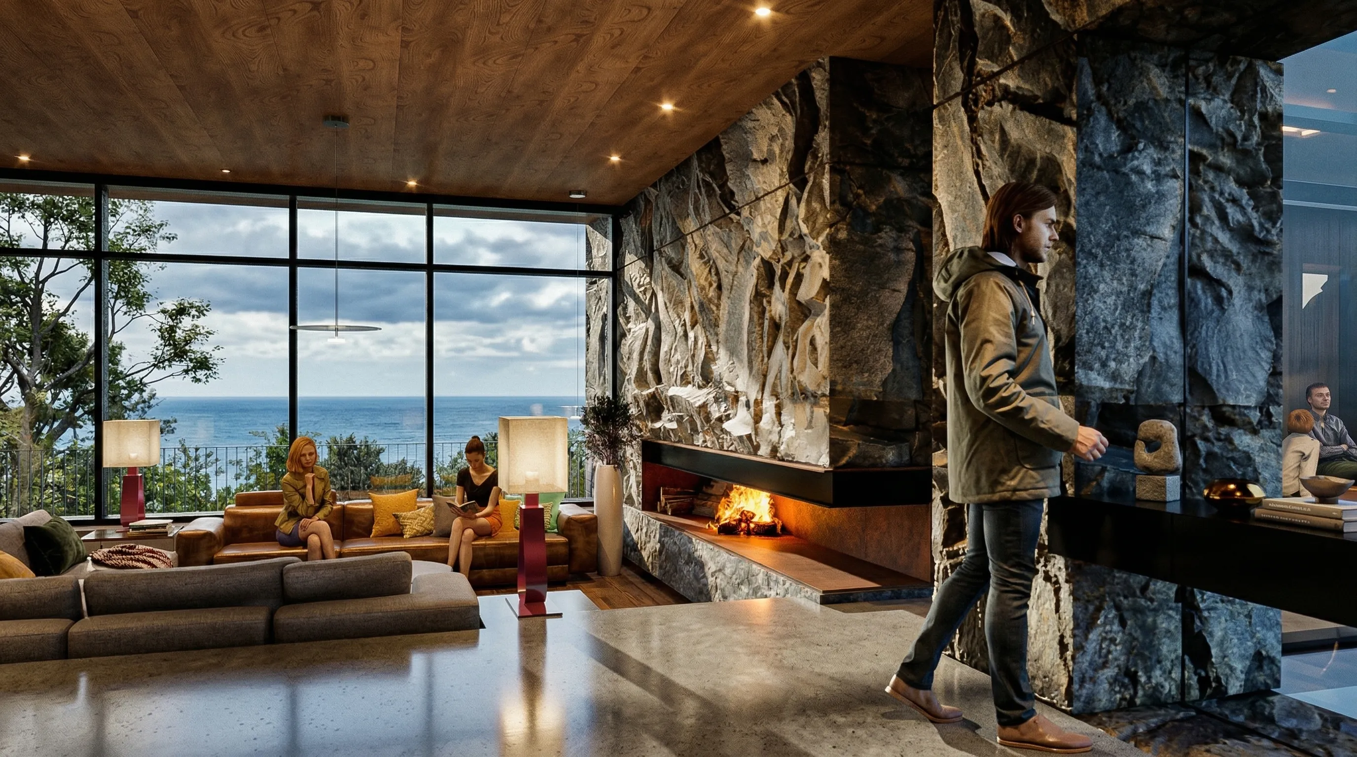 Render Estar de Casa Sanchez — PatagoniaBIM